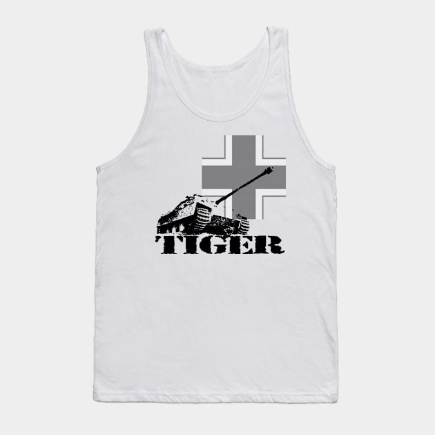 tiger tank Jagdpanzer V Tank Top by hottehue